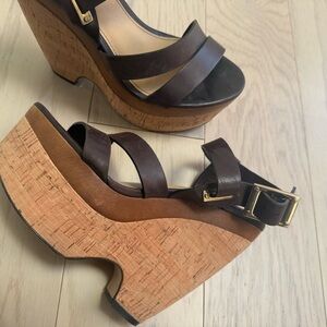 Rachel Zoe Platform Leather Sandals